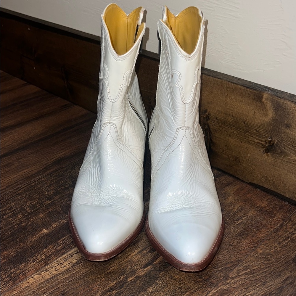 Women's White Western Boots